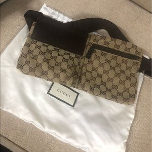 Gucci GG canvas waist bag